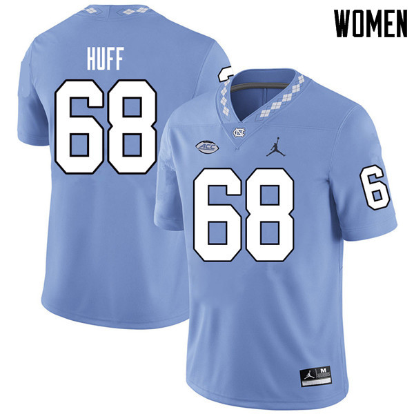 Jordan Brand Women #68 Ken Huff North Carolina Tar Heels College Football Jerseys Sale-Carolina Blue